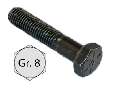 1" - 8 X 3" A193 B7 HEAVY HEX BOLT PLAIN FINISH
